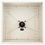 Parasol Base with Planter White 45 x 45 x 45 cm Steel 42010369