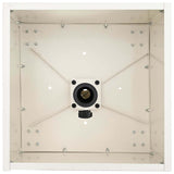 Parasol Base with Planter White 45 x 45 x 45 cm Steel 42010369