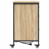 Cabinet with Charging Station Sonoma Oak 76 x 41 x 72 cm 859836
