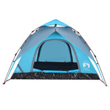 Camping Tent Dome 3-Person Blue Quick Release 4004178