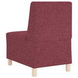 Modular Sofa Unit Armless 2 pcs Red 55 x 74 x 82 cm Fabric 3399751