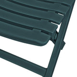 Garden Furniture Set Green Plastic Small Foldable Bistro Set 43582