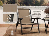Three-Piece Garden Table and Chair Set - Khaki T3398P323813