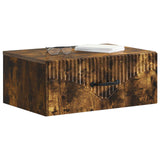 Wall-Mounted Bedside Cabinet 2 pcs Smoked Oak 49 x 34.5 x 20 cm 898966