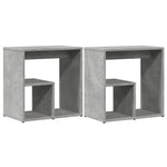 ZNTS Side Tables 2 pcs Concrete Grey 50x30x50 cm Engineered Wood 840562
