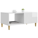 Coffee Table High Gloss White 90 x 50 x 40 cm Engineered Wood 894729