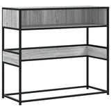 Console Table Grey Sonoma 90x35x80 cm Engineered Wood 849172