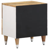 ZNTS Bedside Cabinet 40x33.5x46 cm Solid Wood Mango 4018662