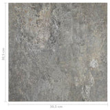 Self-adhesive Flooring Planks 55 pcs PVC 5.11 m Grey 324645