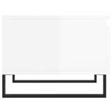 Coffee Tables 2 pcs High Gloss White 50x46x35 cm Engineered Wood 830881