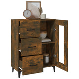 Sideboard Smoked Oak 69.5x34x90 cm Engineered Wood 817366