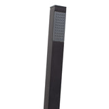 145096 Freestanding Bathtub Faucet Black Stainless Steel 90 cm