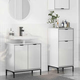 Bathroom Furniture Set with Drawer 2 pcs High Gloss White 3393097