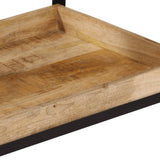 Kitchen Trolley 60x40x80 cm Solid Rough Wood Mango 374063