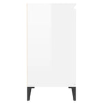 Sideboard High Gloss White 60x35x70 cm Engineered Wood 806082