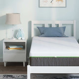 Mattress White and Grey 80 x 160 cm Pocket Spring 4106358