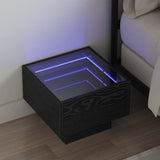 Coffee Table Black Oak 40 x 40 x 30 cm Engineered wood 3394556