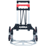 146445 Foldable Stair Transport Trolley 70 kg Aluminium Silver