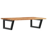 Basin Shelf Wall Mounted Steel and Solid Wood Acacia 3302835