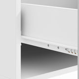 Coffee Table with Drawer White 49 x 50 x 40 cm Engineered Wood 894965