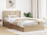 Bed Frame with Storage and Headboard Sonoma Oak 100 x 200 cm 3414501