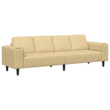 Fabric Sofa with Cushion Grey Green 208 cm Corduroy fabric 3335104