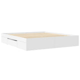 Bed Frame without Mattress White 180x200 cm Super King Engineered Wood 3295450