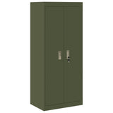 Storage Cabinet Olive Green 60 x 40 x 140 cm Steel 891740