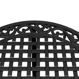 Bistro Set Black Cast aluminium Medium Bistro Set Round 3216323
