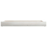Day Bed Drawers 2 pcs White Solid Pinewood 806971