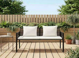 Outdoor Benches 2 -Seater 116 x 56 x 75 cm Poly Rattan 42025352
