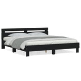Bed Frame without Mattress Black 160x200 cm 3207407