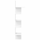 Wall Corner Shelf White 32x32x127,5 cm Engineered Wood 860517