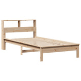 Bookcase Bed without Mattress 90x190 cm Single Solid Wood Pine 3309830