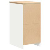Garage Storage Cabinet White 40x51x85 cm Solid Wood Pine 860535