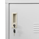 Locker Cabinet Light Grey 90x45x92.5 cm Steel 336440