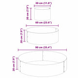Garden Planter White 90 x 90 x 20 cm Cold-rolled Steel 873649