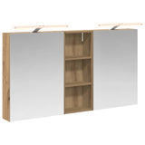 Bathroom Cabinet Set 3 pcs 130 x 14.5 x 70 cm Engineered wood 3403775