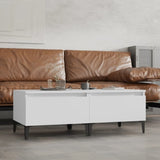 Side Tables 2 pcs White 50x46x35 cm Engineered Wood 819517