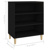 Sideboard Black Engineered wood Medium Sideboard Rectangular 806050