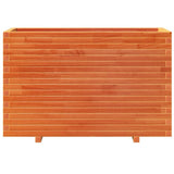 Garden Planter Wax Brown 110x40x72.5 cm Solid Wood Pine 3282601