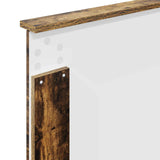 Bed Frame with Drawer Smoked Oak 100 x 200 cm Solid Pine Wood 3409394