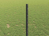 Welded Wire Fence 10 x 1 m PVC-Coated Steel Grey Mesh 3336822