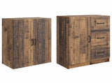 Cabinet Set 2 pcs Old Wood Engineered Wood 3416986