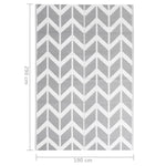 Outdoor Rug ARAKIL Grey 190x290 cm PP 316952