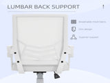Mesh Office Chair, Computer Desk Chair with Flip-up Armrests, Lumbar Back Support and Swivel Wheels, T3398P344196
