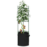 Tomato Cages with Plant Bags 8 pcs 116 cm Steel and PP 3281492
