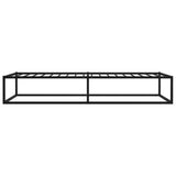 Bed Frame Black Powder-coated metal Single Tough Bed Frame 324786