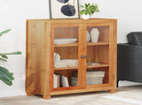 Cabinet with Shelf Brown 80 x 35 x 95 cm Solid Oak Wood 4106556