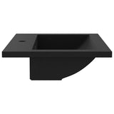142962 Granite Basin 600x450x120 mm Black
